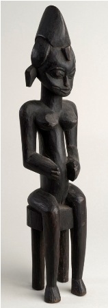 Seated Female Carving