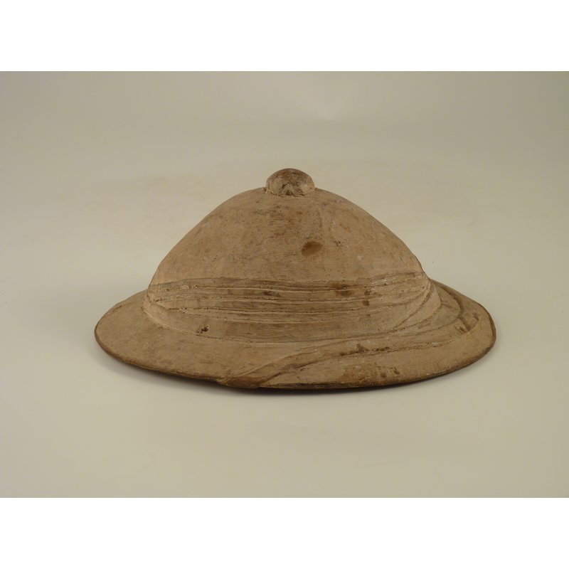 Carving of Colonial Figure in Pith Helmet