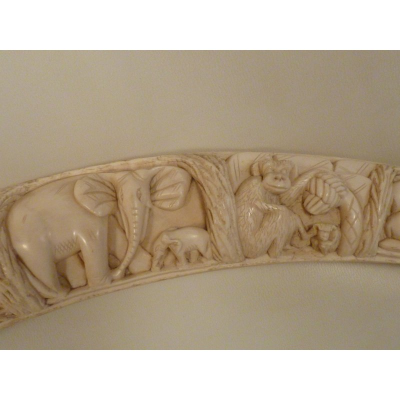 Carved Ivory Tusk