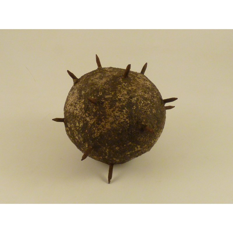Cement Ball with Iron Nails